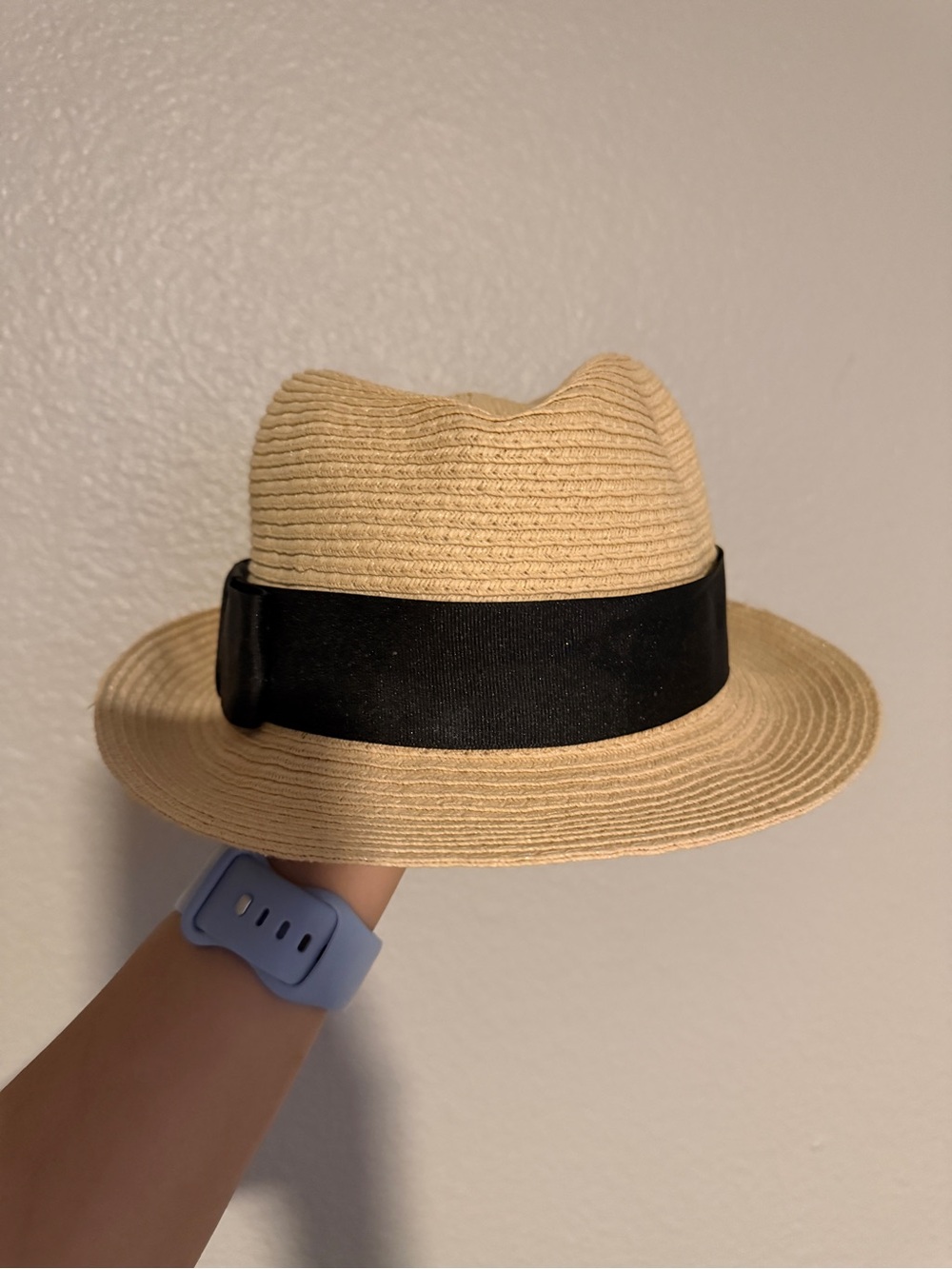 RAMPAGE- Classic Straw Fedora with Black Band